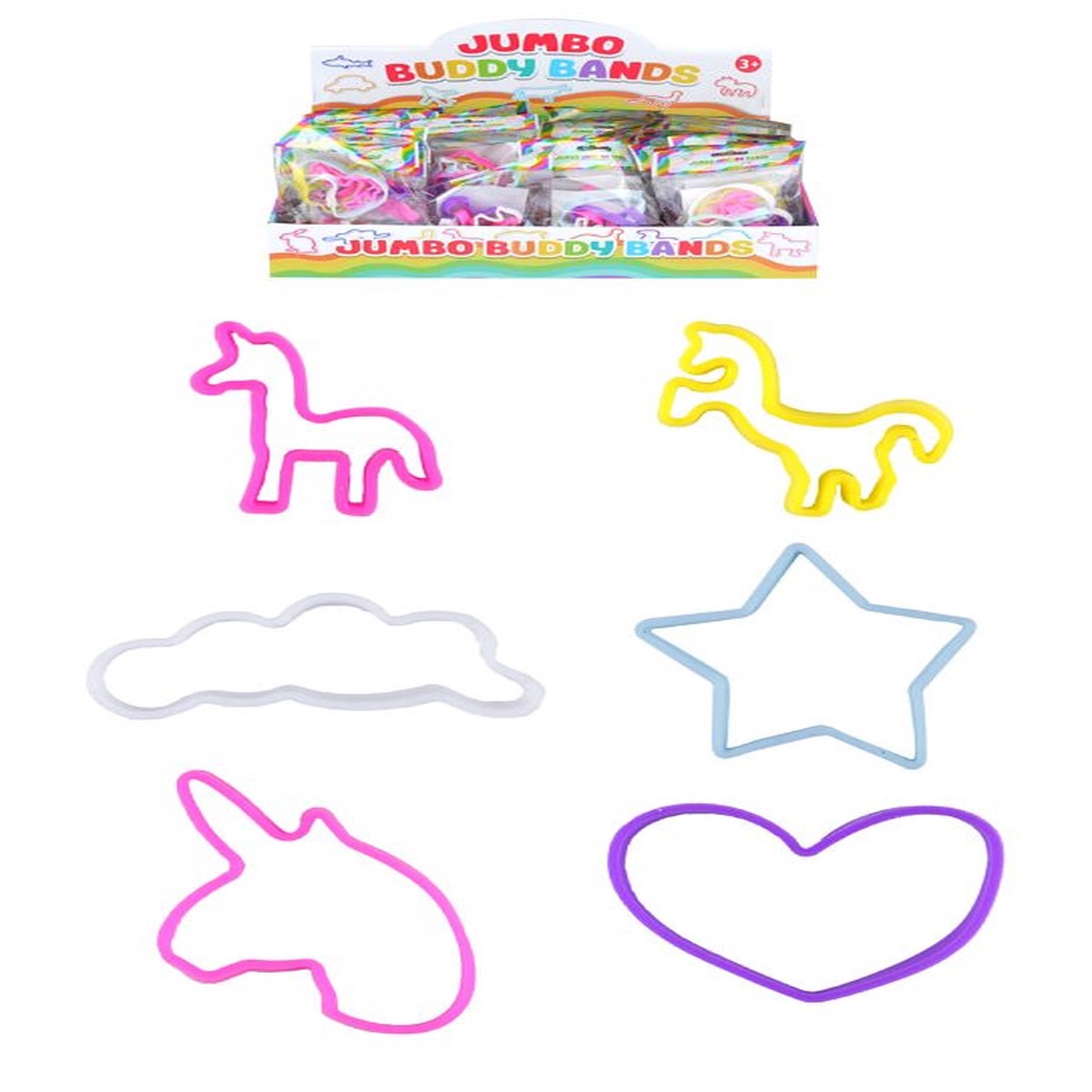 Bag of 6 Buddy Band Unicorn Bracelets