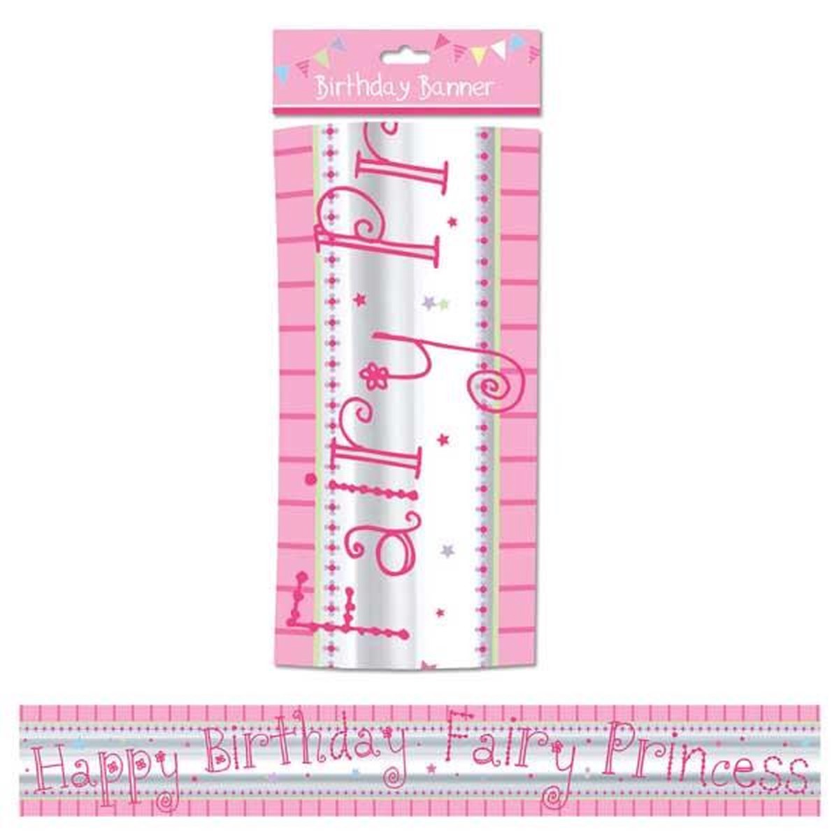 Foil Birthday Banner Princess Design