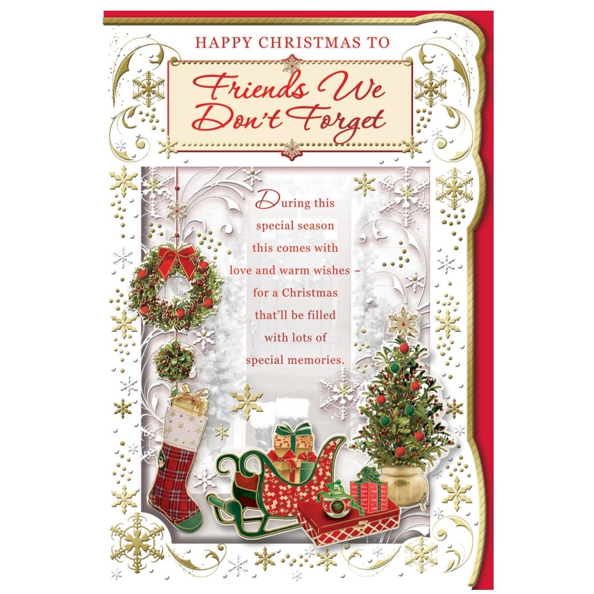Friends We Dont Forget Special Memories Christmas Card