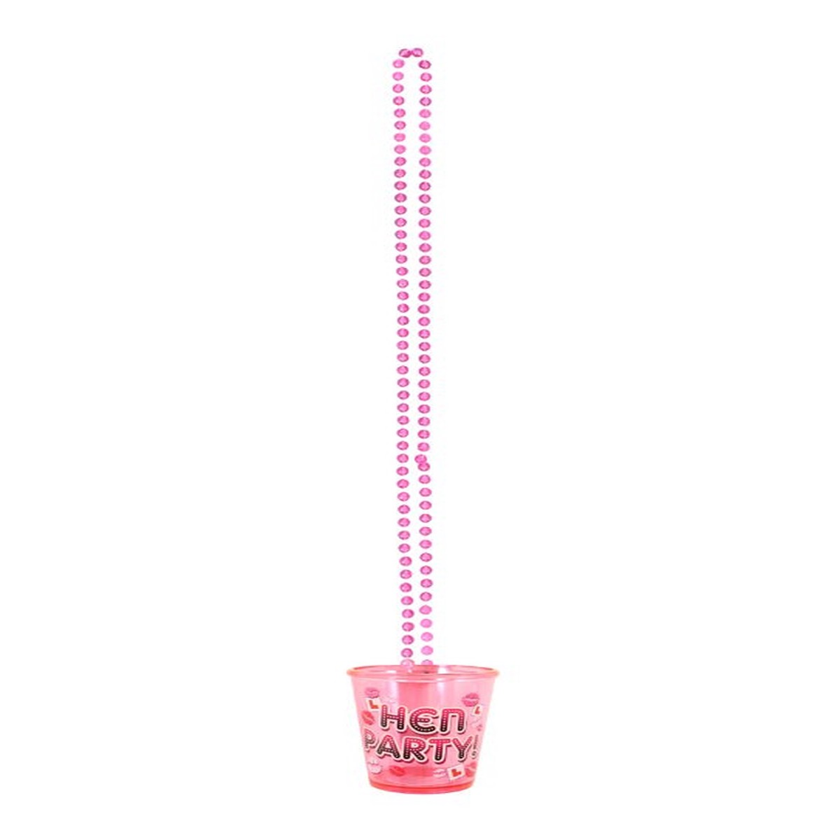 Hen Party Shot Glass with Necklace