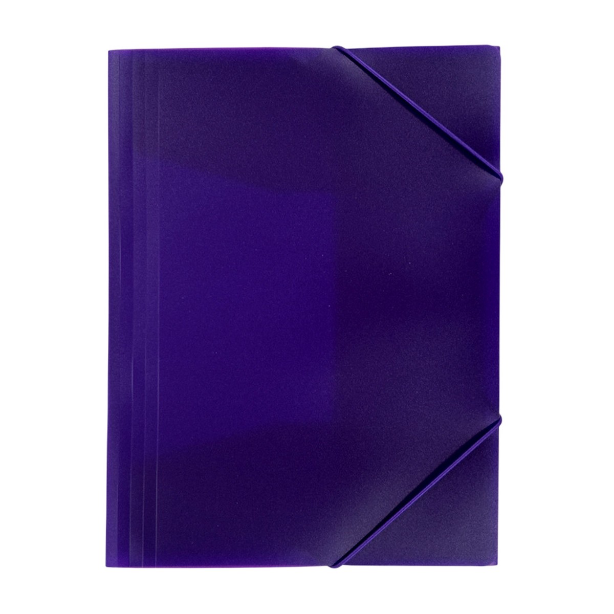 Janrax A4 Clearview Purple 3 Flap Folder with Elasticated Closure
