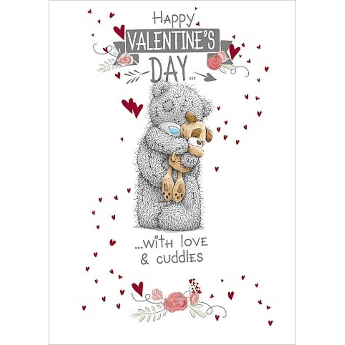 Me to You Happy Valentine's Day Dog Tatty Teddy Bear