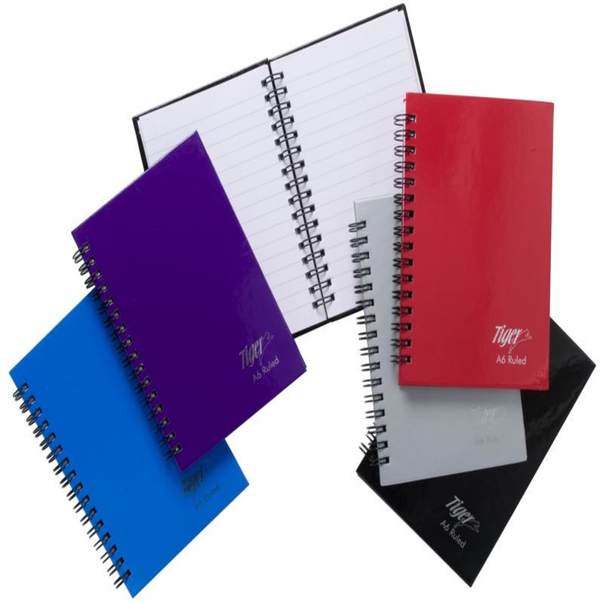 Pack of 10 Twinwire A6 80 Sheet Feint NoteBook