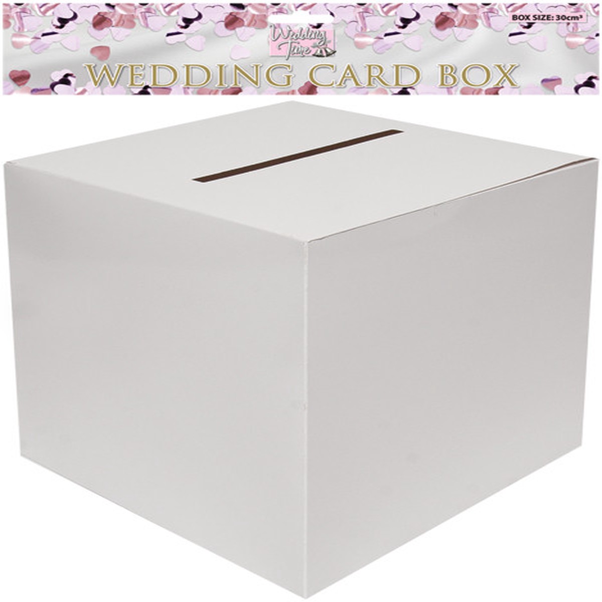 Wedding Card Plain White Box 30cm X 30cm