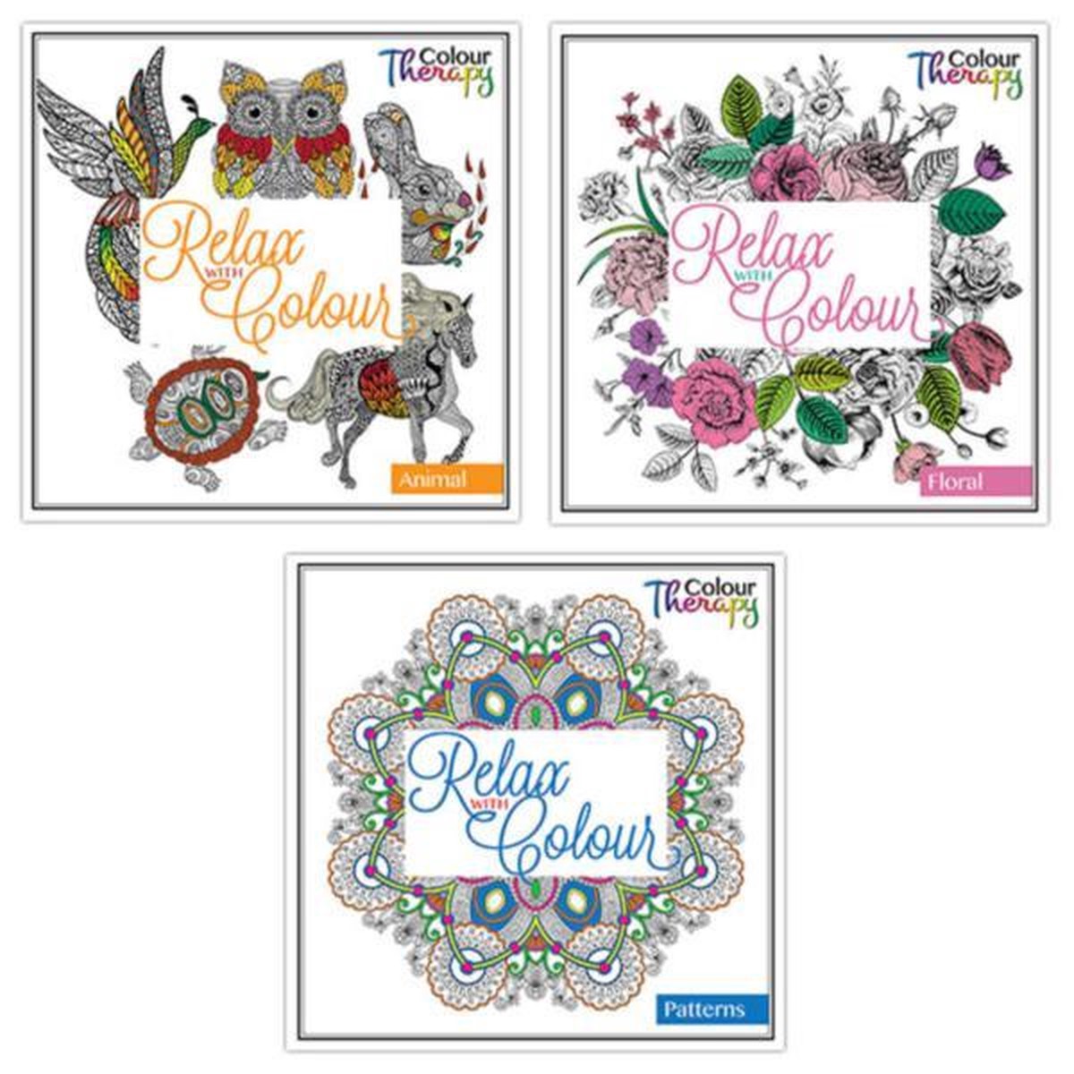 Adult Colouring Book Series 1