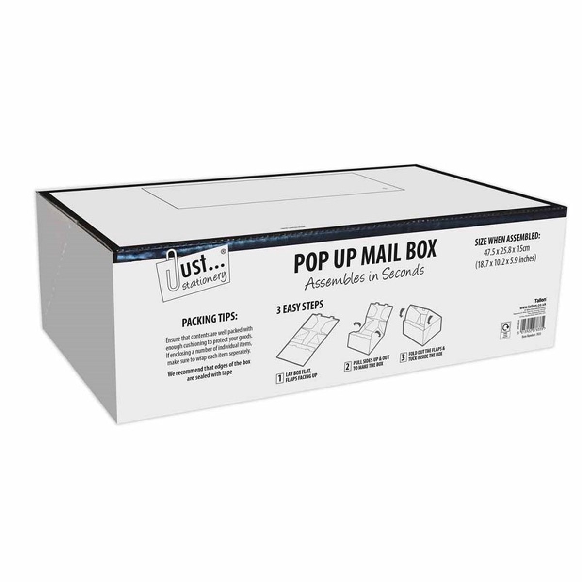 15 x World Wide Pop Up Mailing Boxes 475mm x 258mm