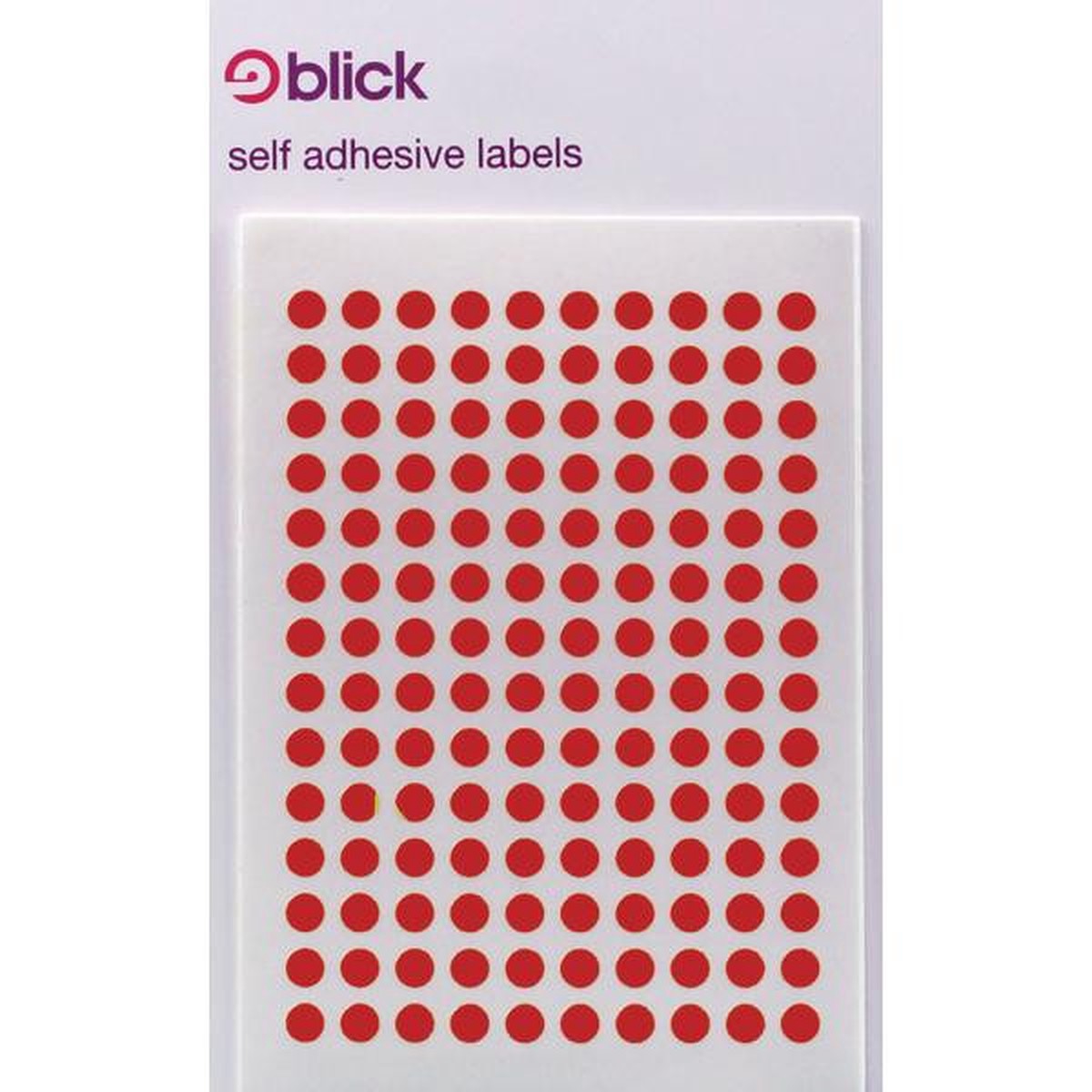 Pack of 19600 Blick Red 5mm Round Labels in Bags