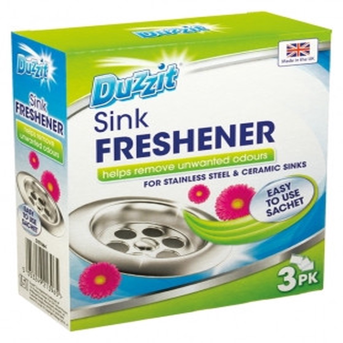 Pack of 3 Duzzit Sink Freshener