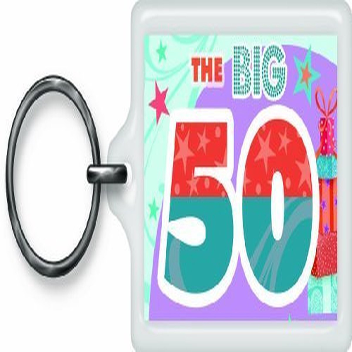 The Big 50 Sentimental Keyring