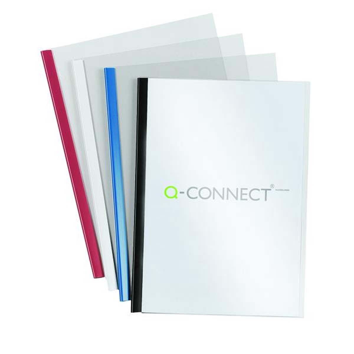 Q-Connect Black A4 5mm Slide Binder and Cover Set (Pack of 100)