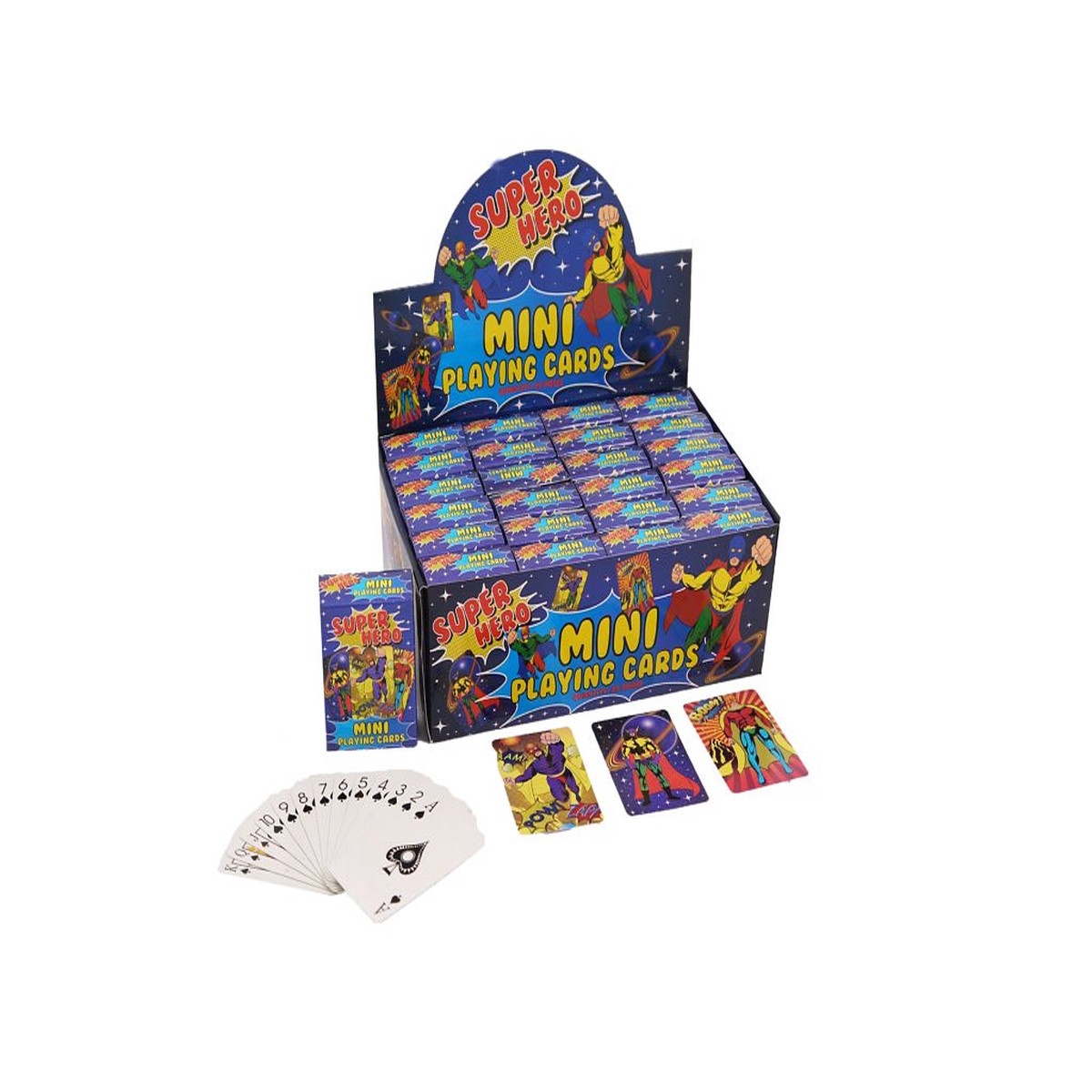 6x4cm Mini Superhero Playing Cards