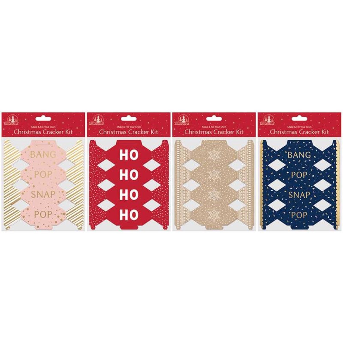 Make And Fill Your Own Mini Christmas Cracker Kit