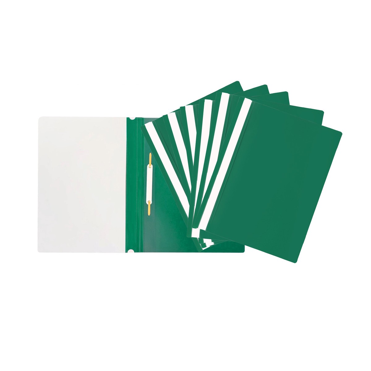 Pack of 12 Green A4 Project Folders by Janrax