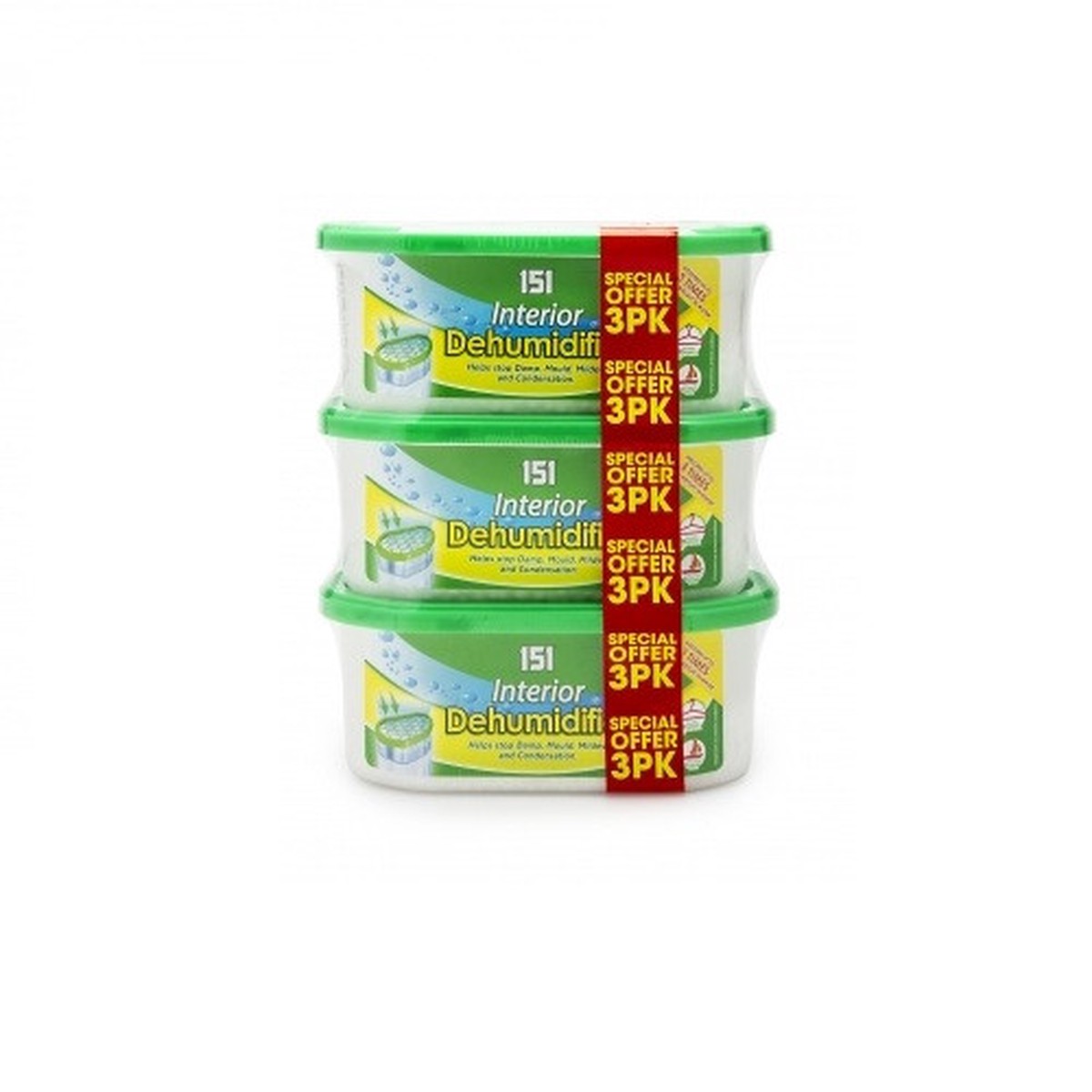Pack of 3 Interior Dehumidifiers by 151 Products