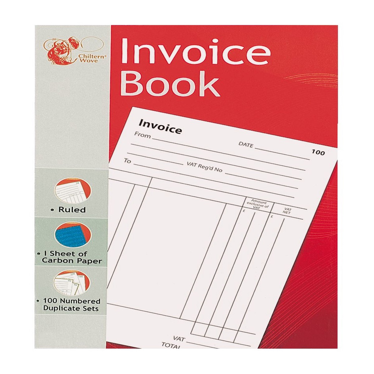 100 Number Sheets Invoice Book