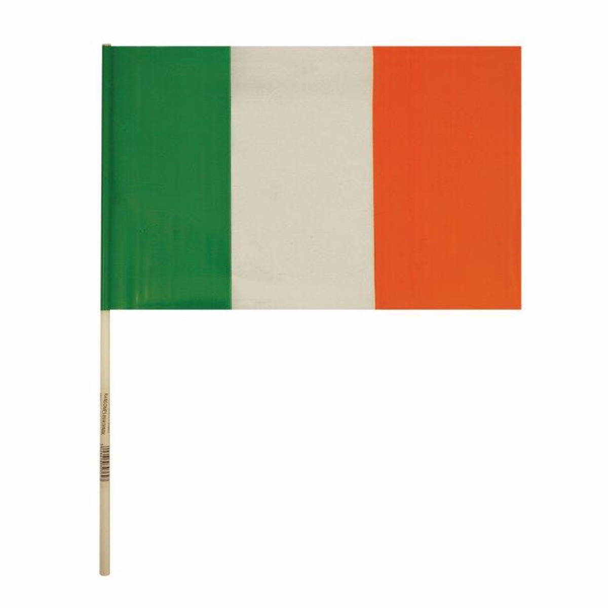 Hand Held Eire Ireland PVC Flag with Stick