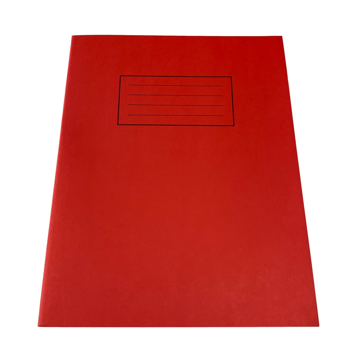 Pack of 25 Janrax 9x7" Red 80 Pages Feint and Ruled Exercise Books