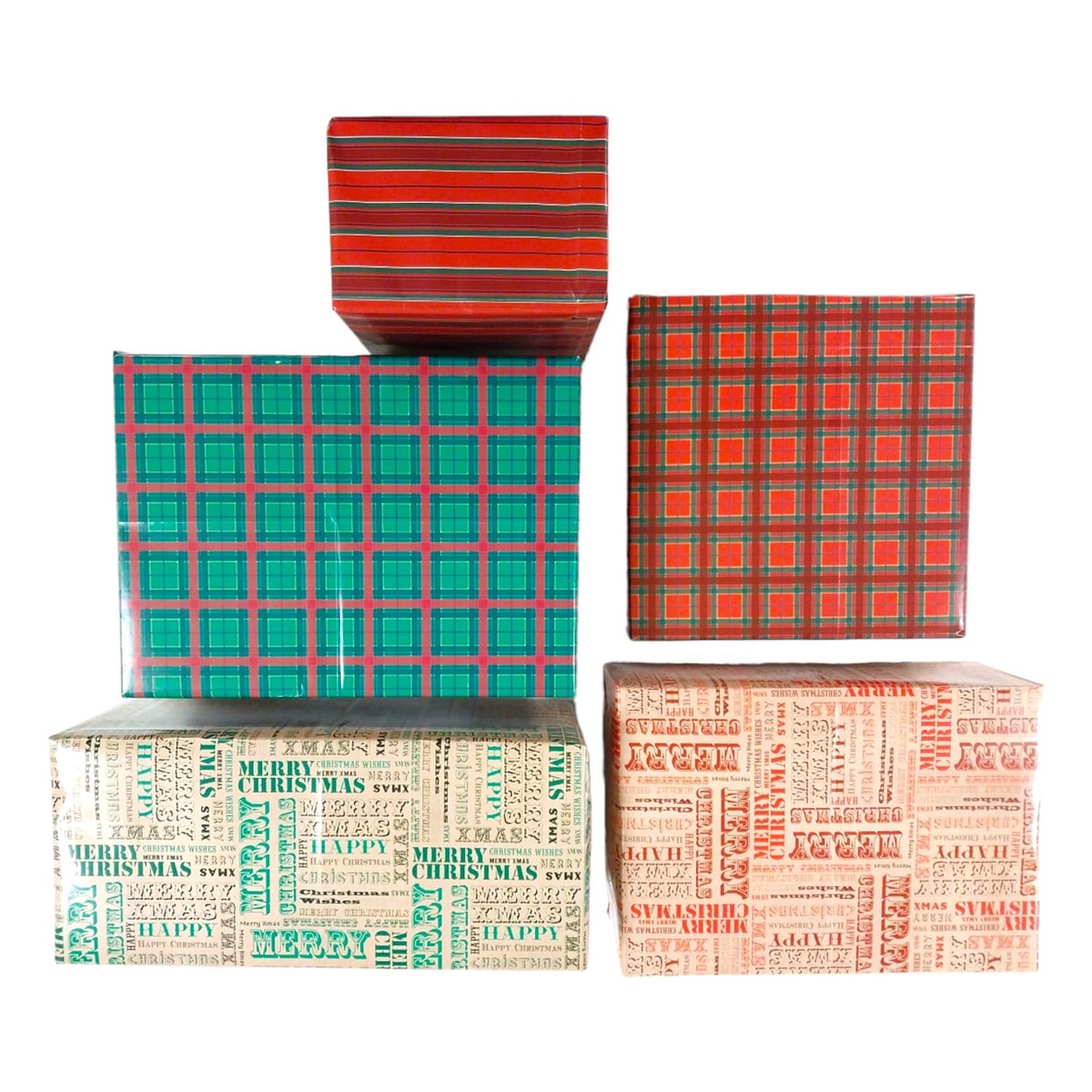 10 Sheet of Mix Designer’ Soft touch Foiled Christmas Giftwrap