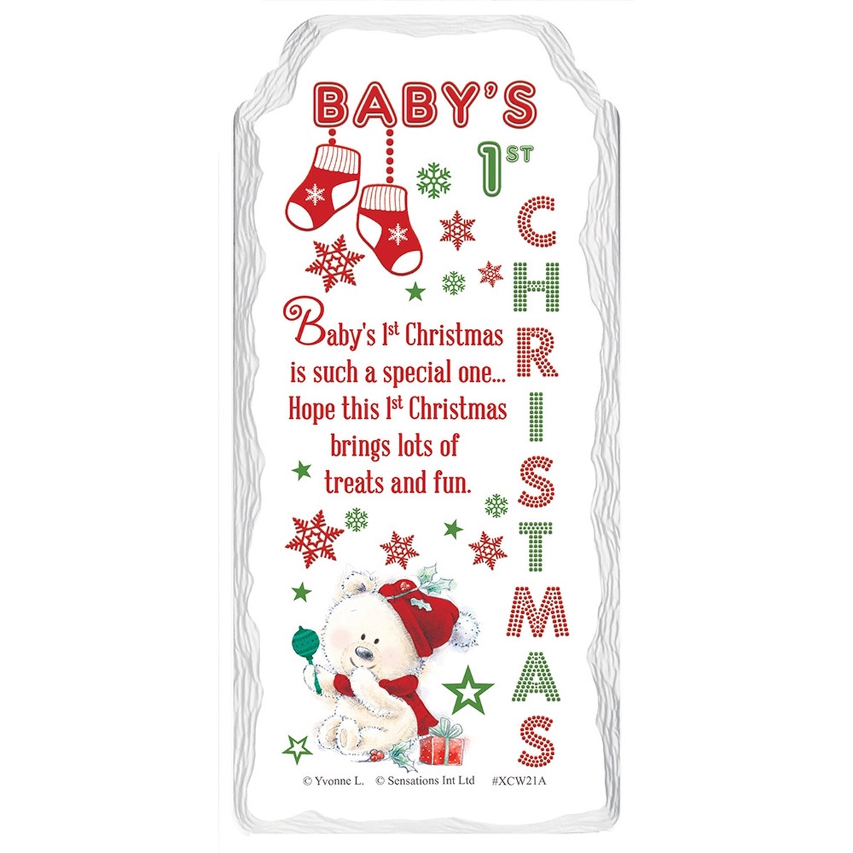Baby’s 1st Christmas Design Hanging Plaque