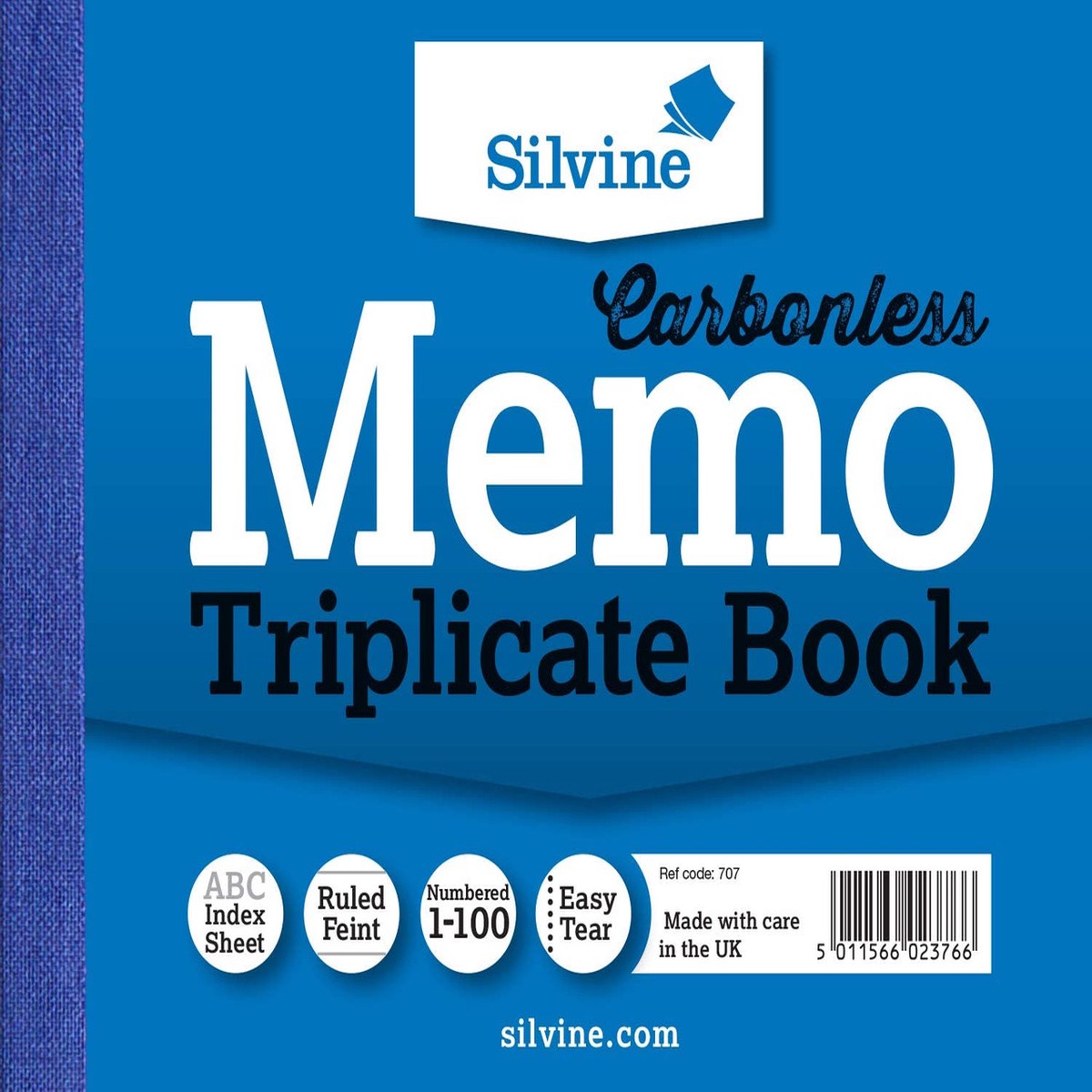 Carbonless Triplicate Memo Book 4×5″ (102 x 127mm)