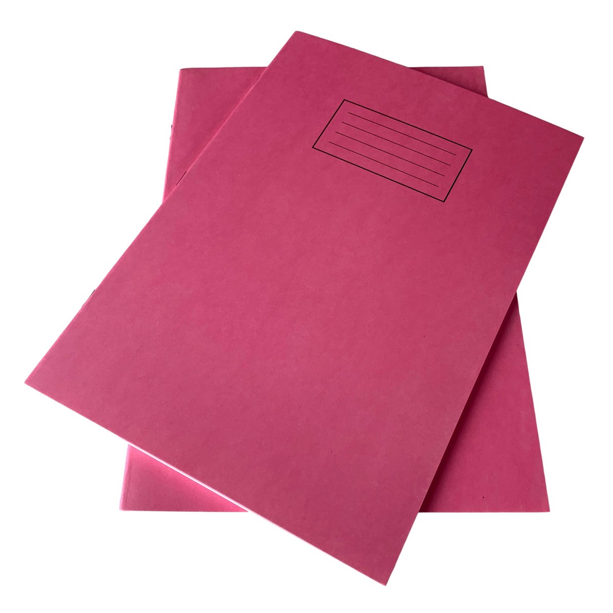 Pack of 25 Janrax A4 Pink 80 Pages Feint and Ruled Exercise Books