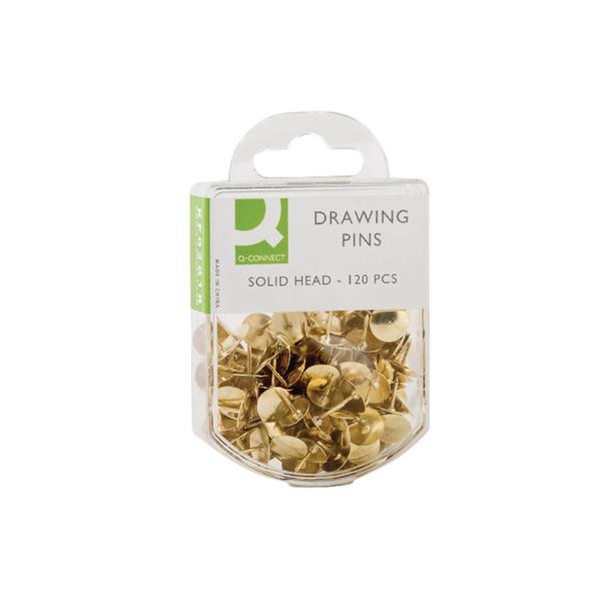 Q-Connect Drawing Pins Brass (Pack of 1200)