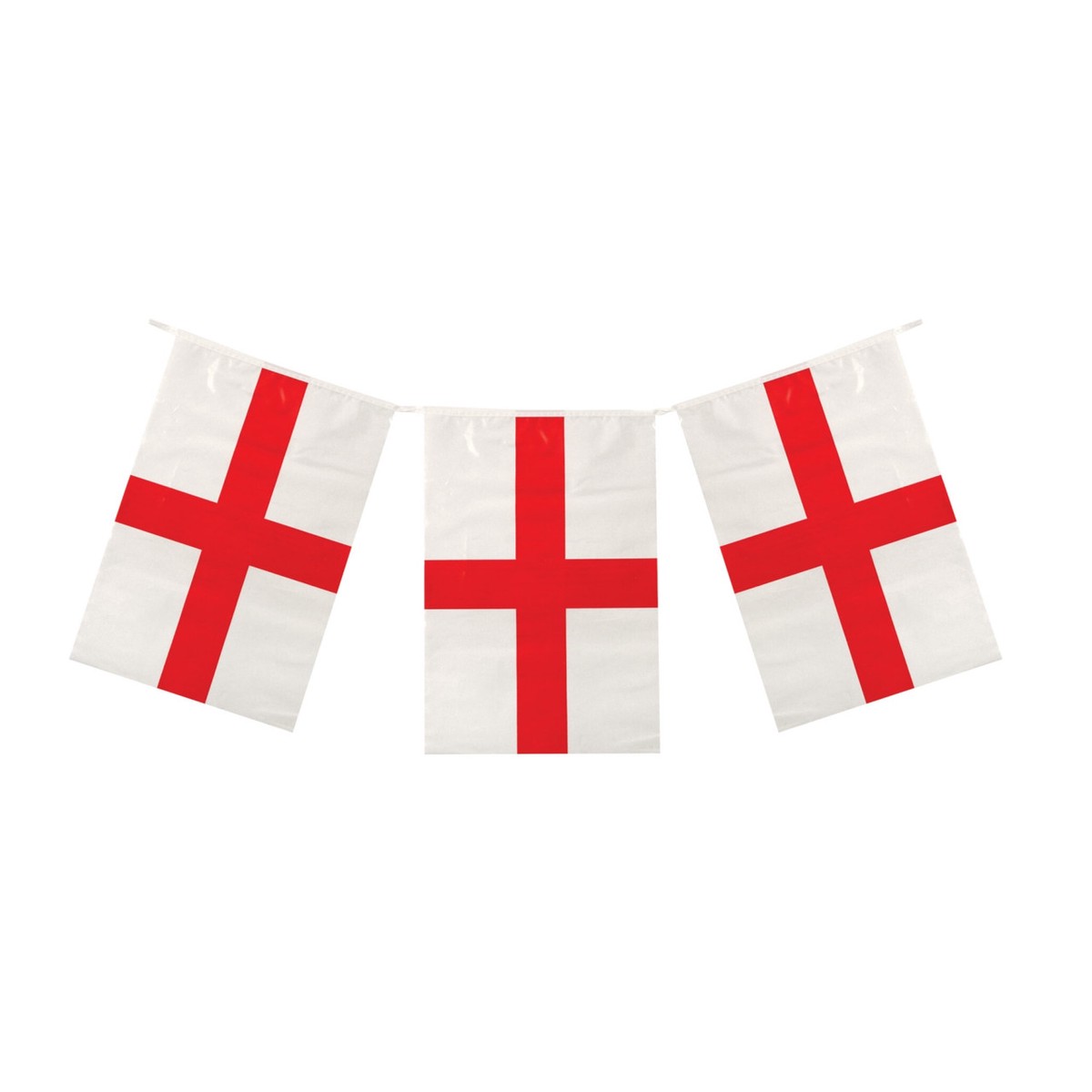 St George Flag Bunting 4m (11 Flags) – England Flag Bunting World Cup Party Decoration Accessory