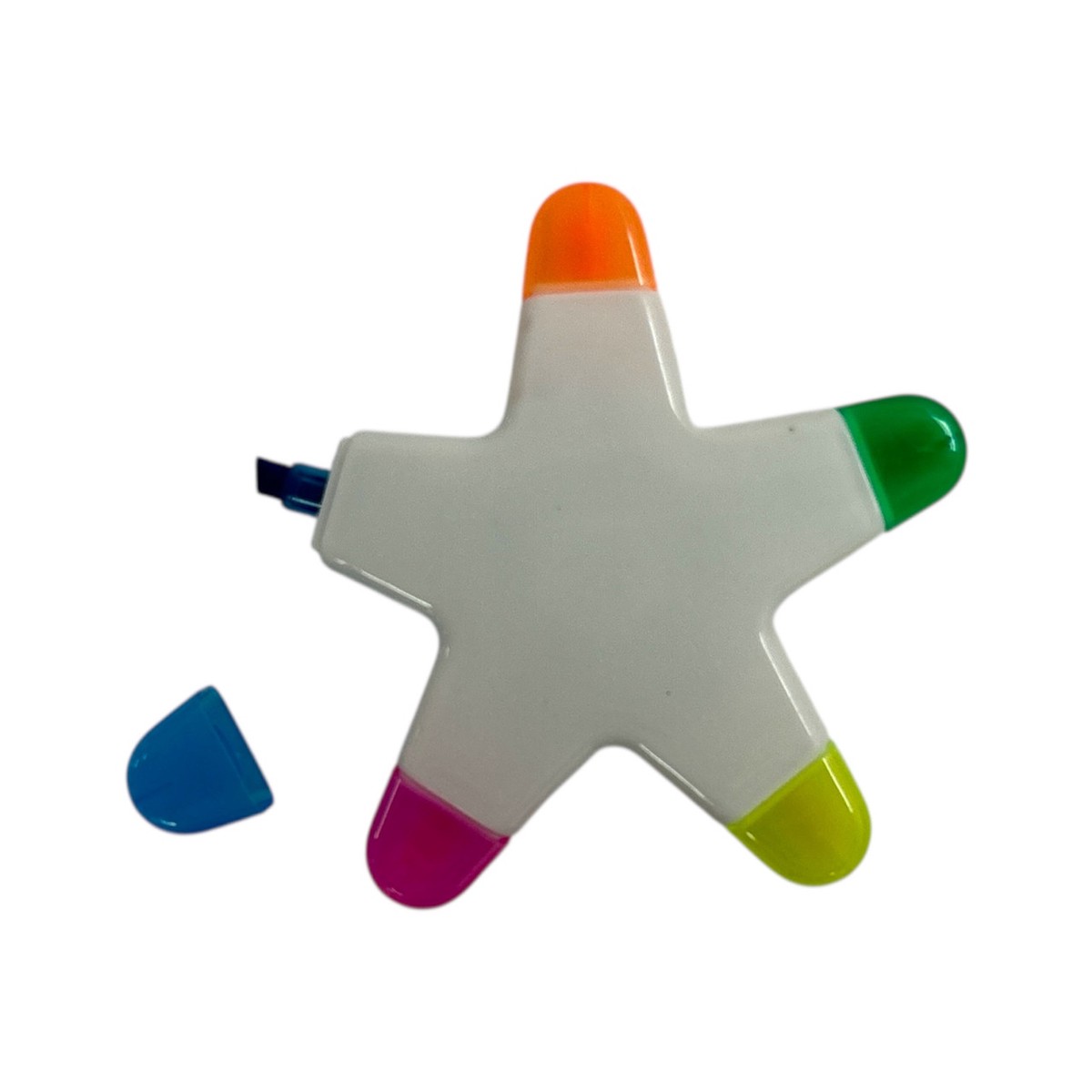 Starfish Design 5 in 1 Highlighter Pen Yellow, Blue, Green, Orange, Pink