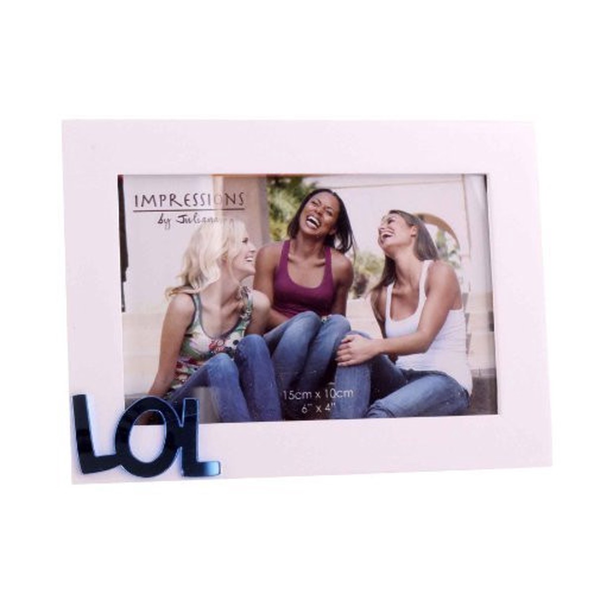 Juliana White MDF 6″ x 4″ Frame with Mirror Letters – LOL