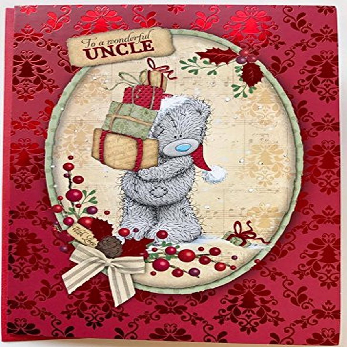 Me to You Bear – Wonderful Uncle Christmas Greeting Card New Gift