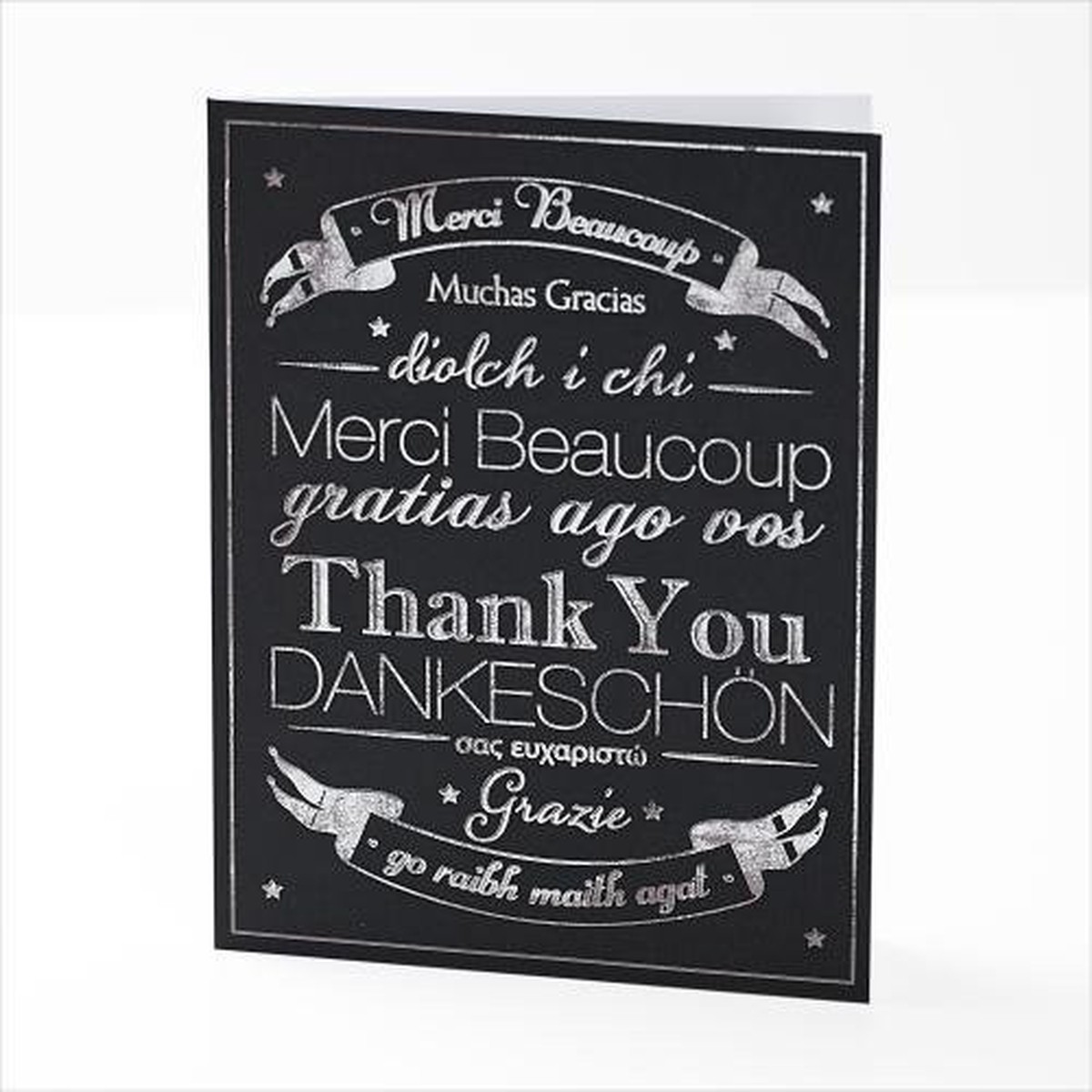 Pack of 8 Thank You Cards – Multi Language Design