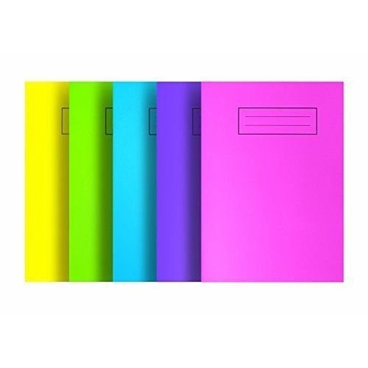 Silvine A5 Colour Essentials Laminated Cover Wipe Clean Exercise Books