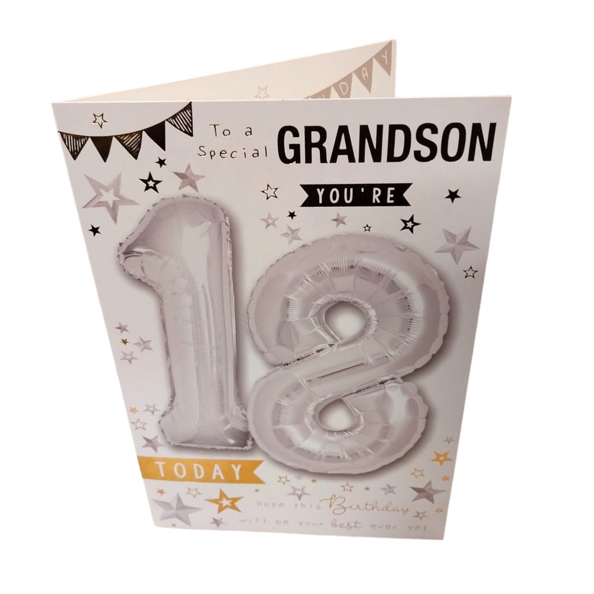To A Special Grandson You’re 18 Balloon Boutique Greeting Card
