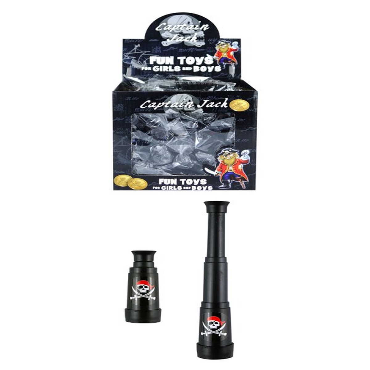 Box of 48 Mini Pirate Telescopes