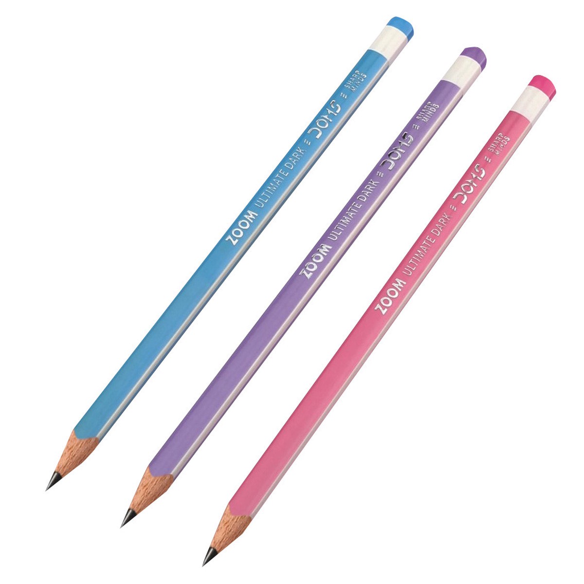 Pack of 12 Doms Zoom Ultimate Dark Triangle Pencils