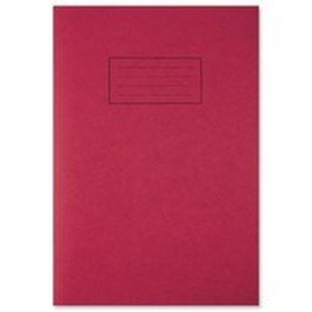 A4 Red Exercise Book - Lined with Margin