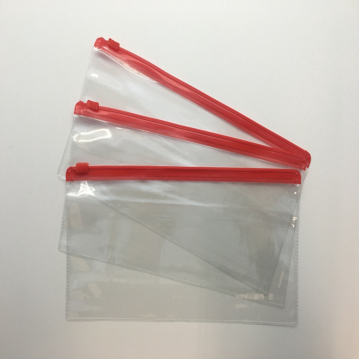 Pack of 12 DL Red Zip Zippy Bags