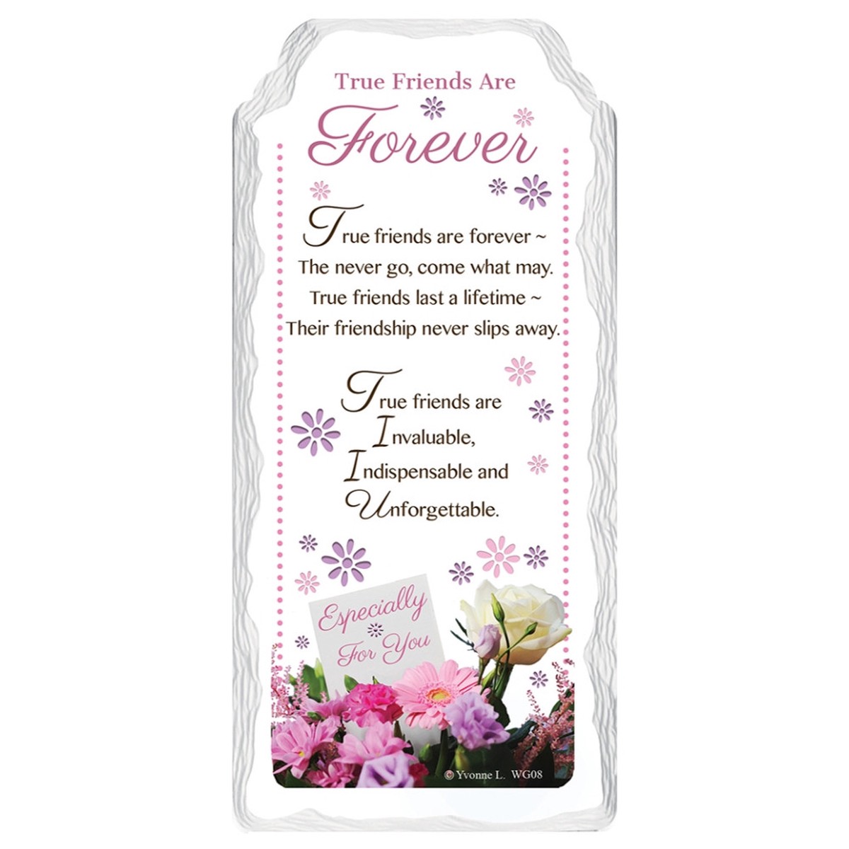 True Friends Are Forever Sentimental Handcrafted Ceramic Plaque