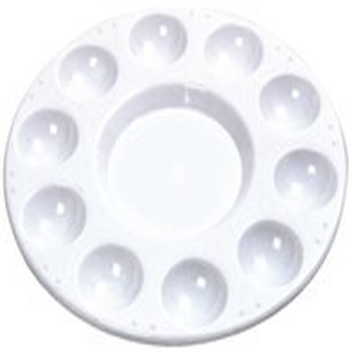 White Round Plastic Palette