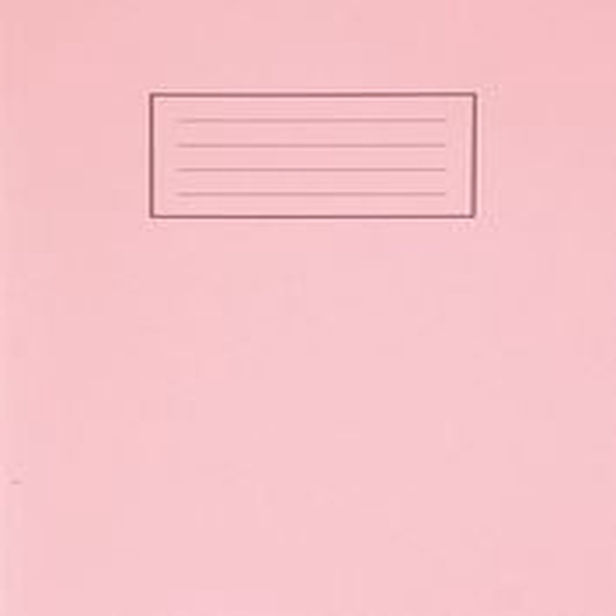 9"x7" Pink Plain Inner Exercise Book