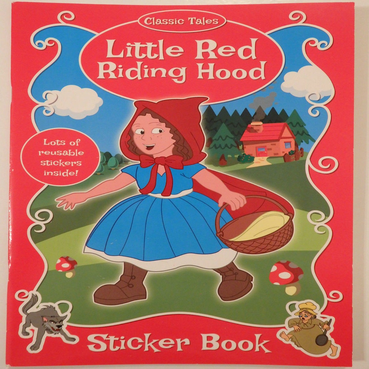 Classic Tales Little Red Riding Hood Sticker Book Kids Children