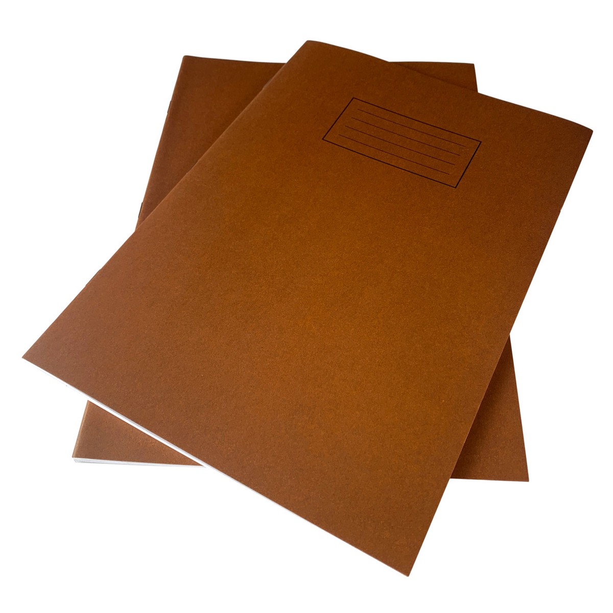 Pack of 25 Janrax A4 Brown 80 Pages Feint and Ruled Exercise Books