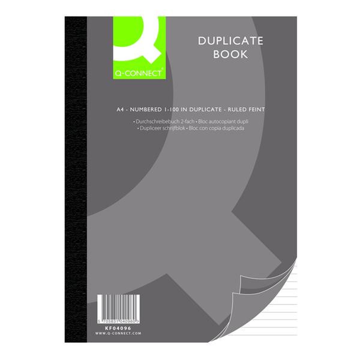 A4 Feint Ruled Duplicate Book