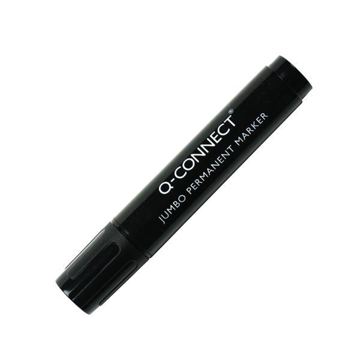 Pack of 10 Jumbo Permanent Chisel Tip Black Marker Pens