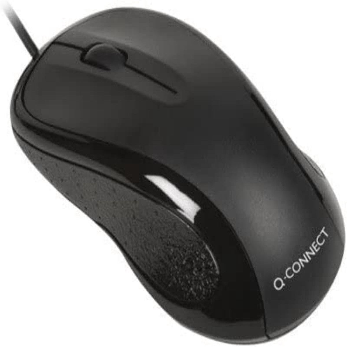 Q-Connect Black Scroll Wheel Mouse
