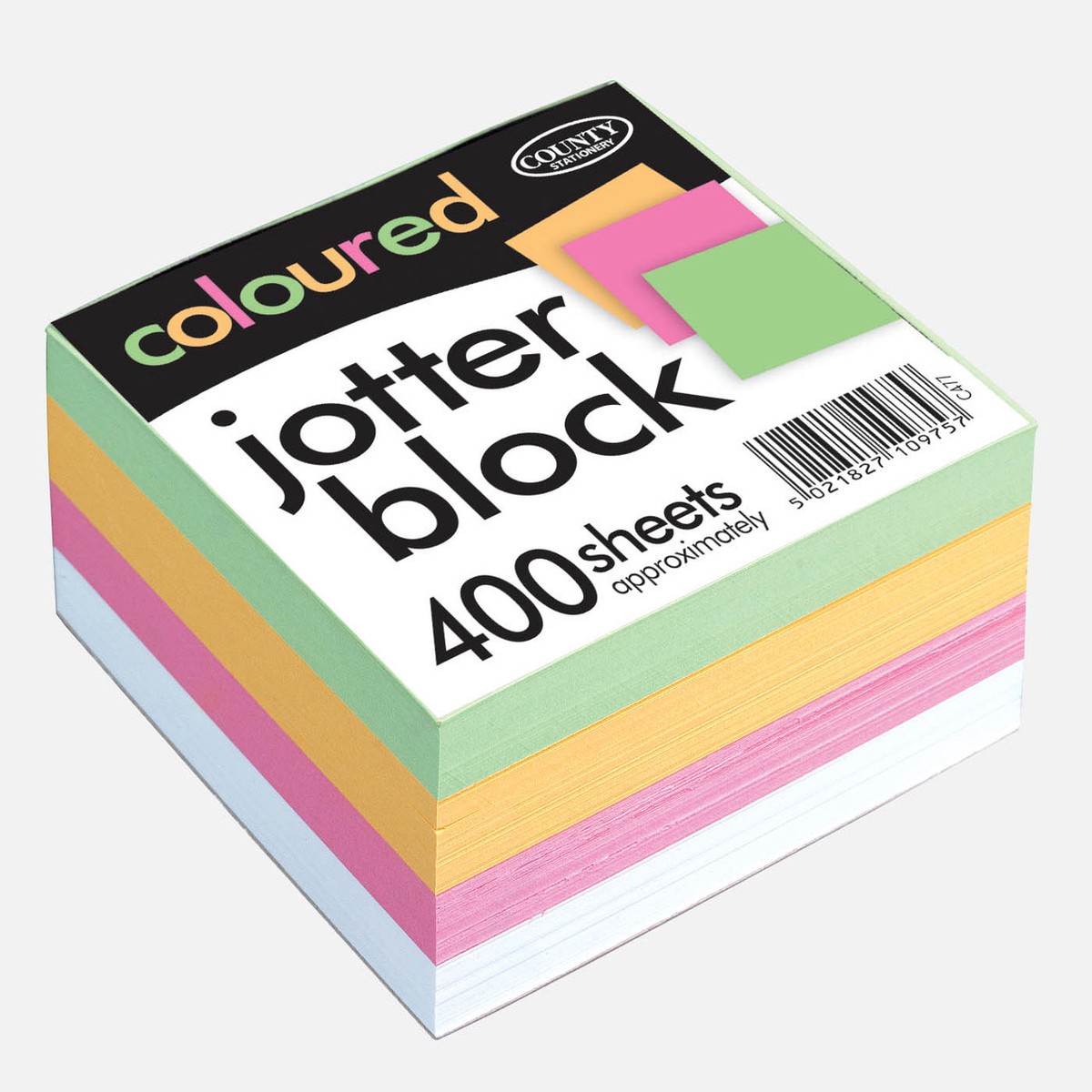 Coloured Jotter Block 400 sheets