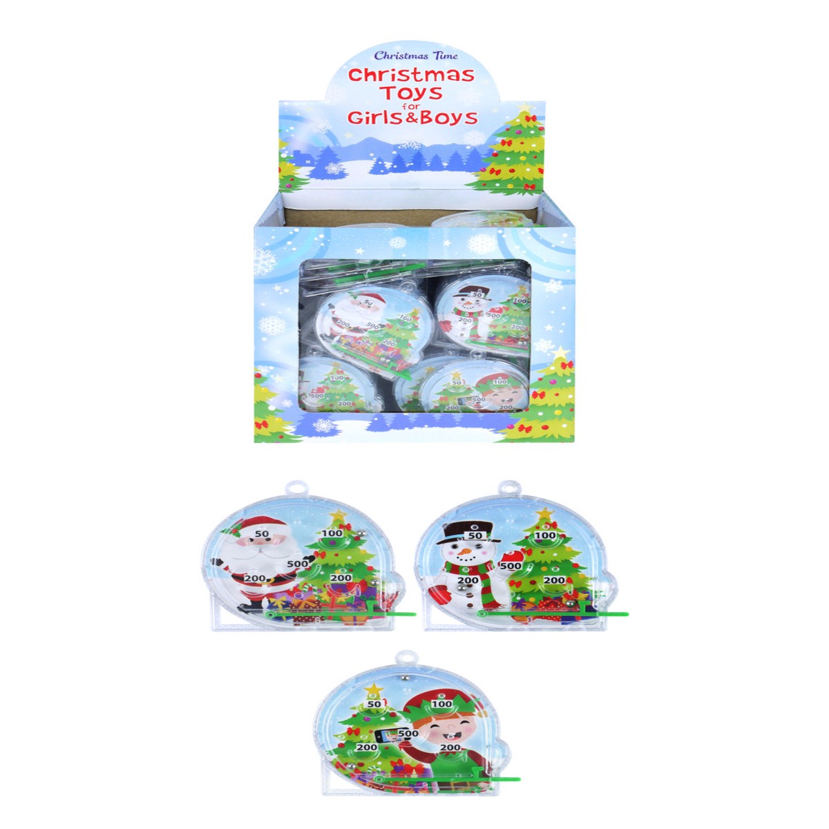 Mini Christmas Pinball Puzzles