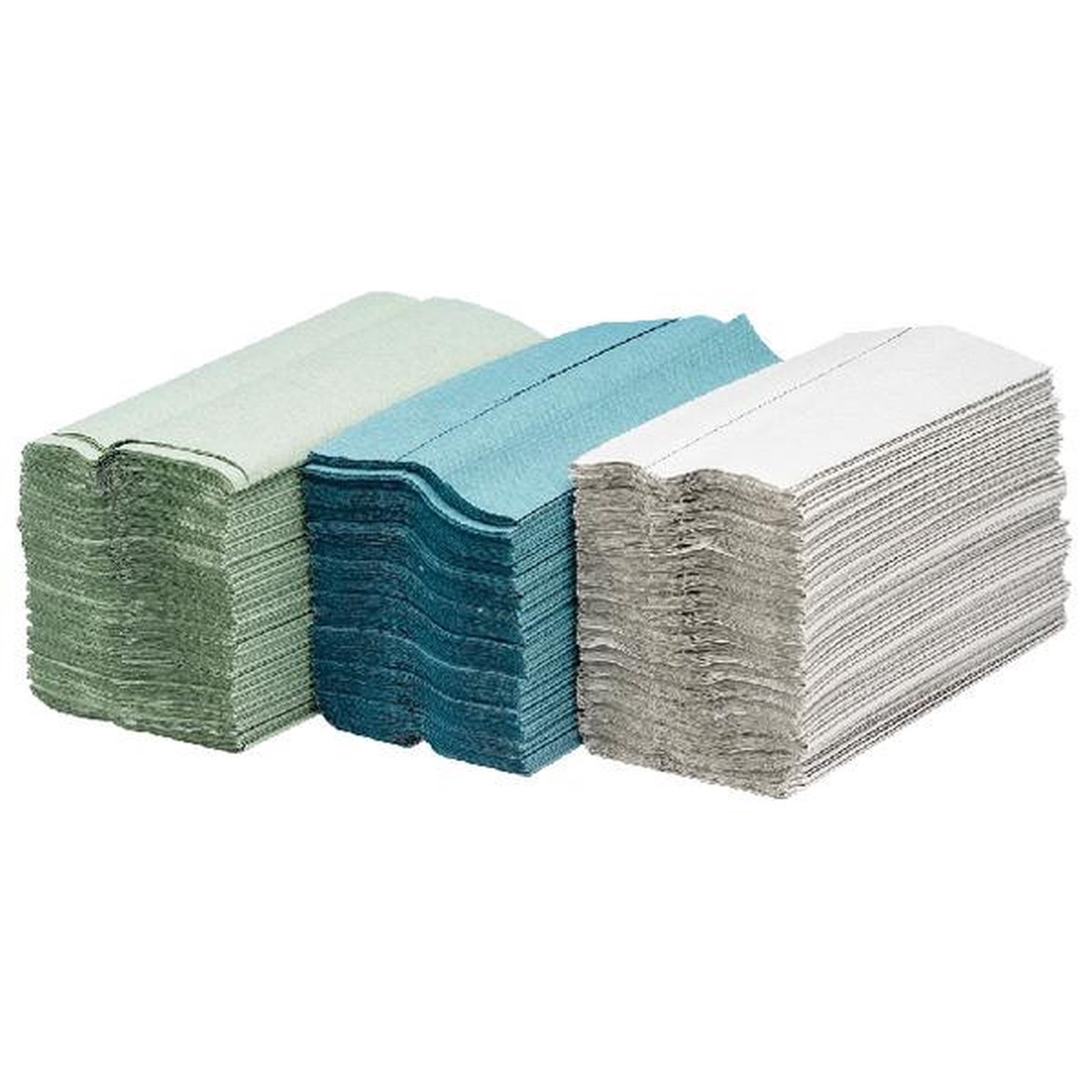 Pack 92 x 15 Maxima C-Fold 1-Ply Green Hand Towels