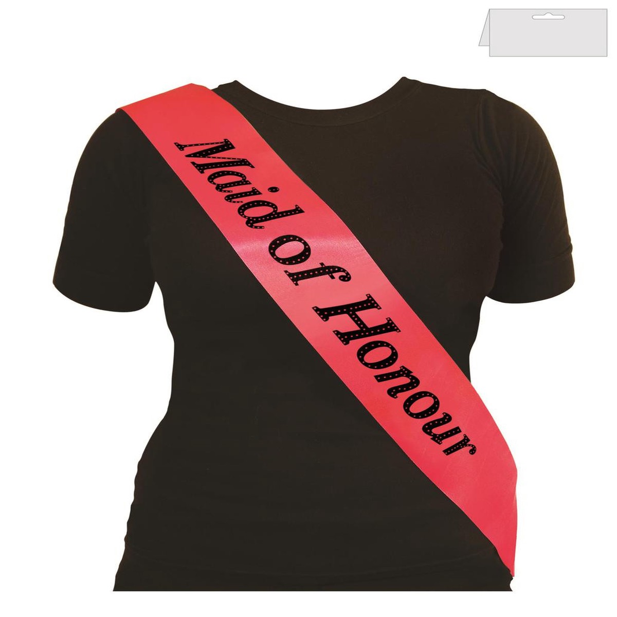 SASH HOT PINK MAID OF HONOUR
