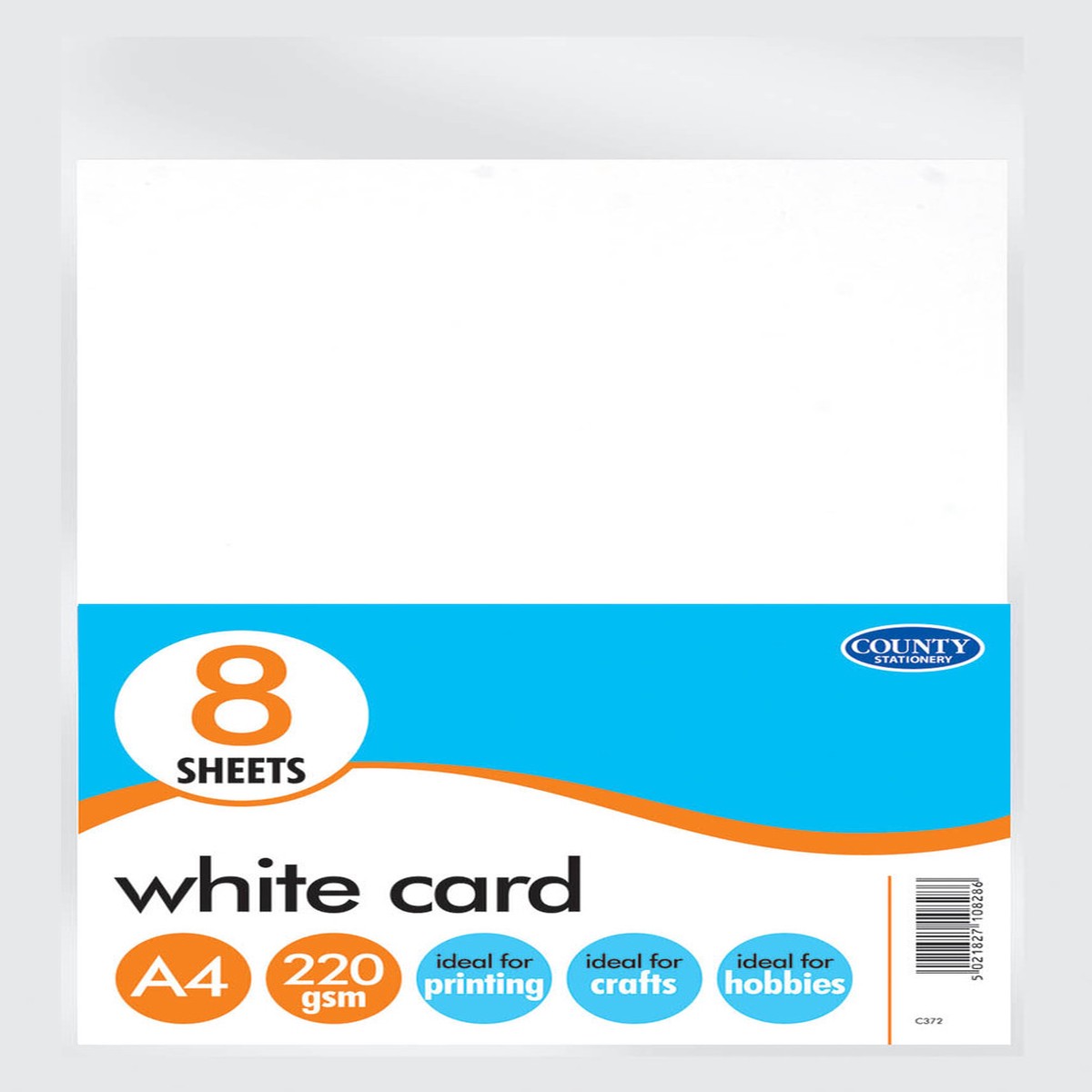 8 A4 White Card Pack 220gsm